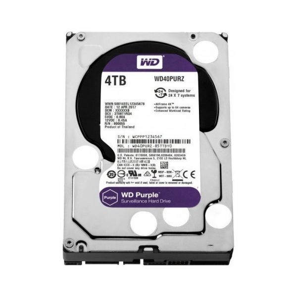 WD40PURX Жесткий диск 4000ГБ Western Digital "Caviar Purple" - SKU:G00011714