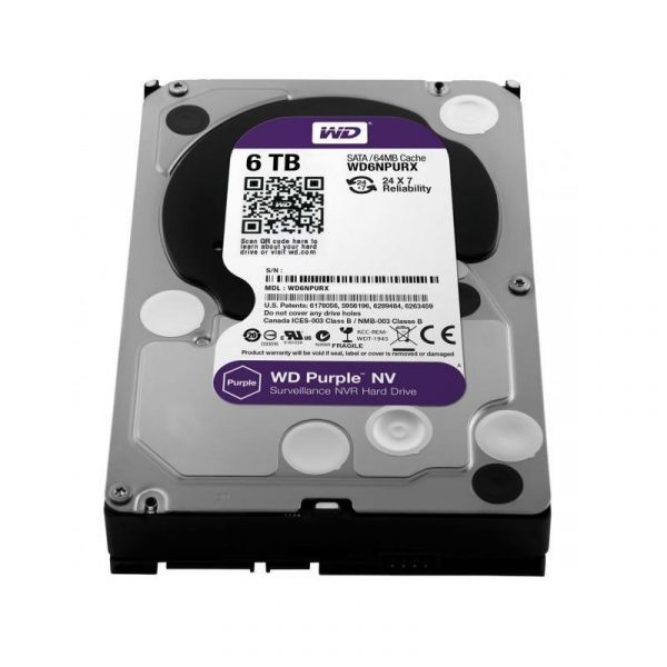 WD60PURX Жесткий диск 6000ГБ Western Digital "Caviar Purple" - SKU:G00011715