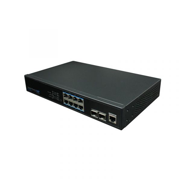 UTEPO UTP3-GSW0802S-MTP150 Коммутатор PoE, 8-портовый гигабитный управляемый с 2 слотами - SKU:G00015025