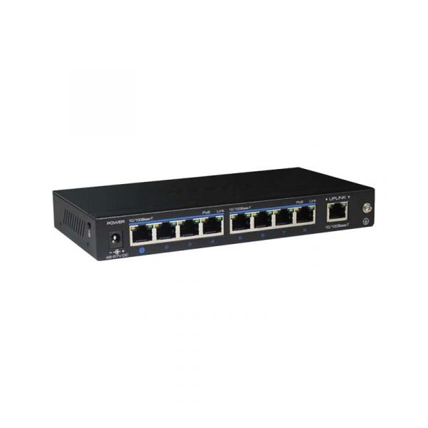 UTEPO UTP3-SW08-FP120 Коммутатор 8-портовый неуправляемый POE +1 Fiber порт 20км - SKU:G00015030