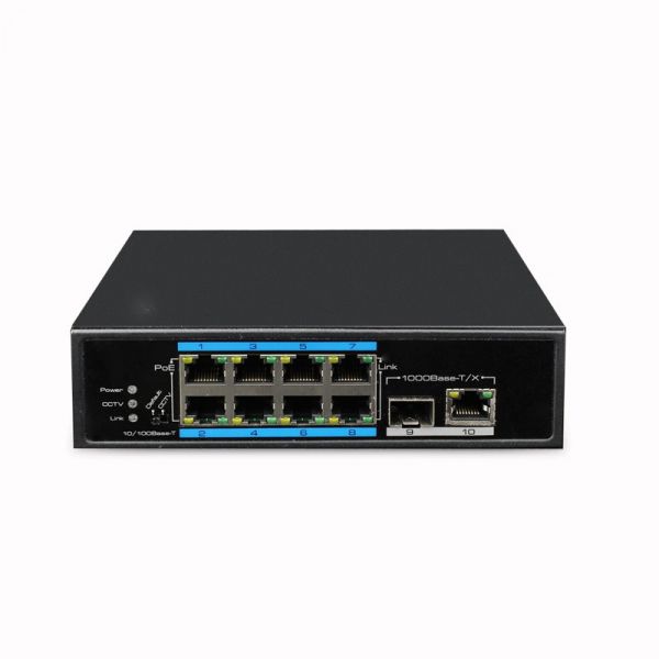 UTEPO UTP7108E-POE Коммутатор 8-портовый сетевой с поддержкой PoE - SKU:G00015034