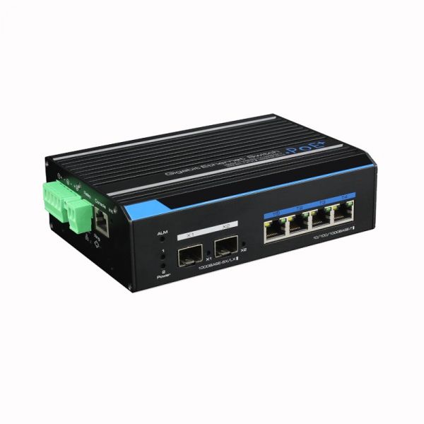 UTEPO UTP7304GE-POE Коммутатор 4-портовый промышленный управляемый коммутатор Full Gigabit PoE - SKU:G00015042